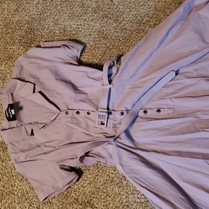 Modcloth collectif light purple collar dress 12